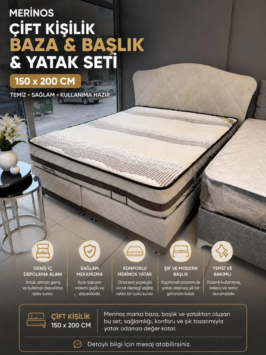 MERİNOS Baza-Yatak set